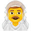Uomo velato Emoji U+1F470 U+2642 Uomo velato Emoji U+1F470 U+2642