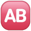 Simbolo del pulsante AB U+1F18E