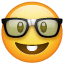 Emoji nerd U+1F913 Emoji nerd U+1F913