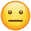 Emoji boca dritto U+1F610