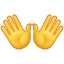 Due mani Emoji U+1F450 Due mani Emoji U+1F450