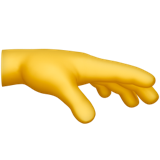 Emoticon della mano che cerca qualcosa U+1FAF3 Emoticon della mano che cerca qualcosa U+1FAF3
