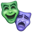 Emoji mascera U+1F3AD Emoji mascera U+1F3AD
