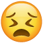 Emoji sofferente U+1F623 Emoji sofferente U+1F623