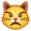 Gatto imbronciato Smiley U+1F63E Gatto imbronciato Smiley U+1F63E