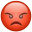 Smiley Whatsapp imbronciata U+1F621 Smiley Whatsapp imbronciata U+1F621