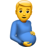 Emoticon uomo incinta U+1FAC3 Emoticon uomo incinta U+1FAC3
