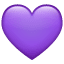 Cuore viola U+1F49C Cuore viola U+1F49C