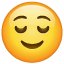 Smiley Whatsapp sollevato U+1F60C Smiley Whatsapp sollevato U+1F60C