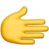 Emblema della mano a destra U+1FAF1 Emblema della mano a destra U+1FAF1