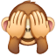 Scimmia che non vede U+1F648 Scimmia che non vede U+1F648