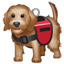 Emoji cane da assistenza U+1F415 U+1F9BA Emoji cane da assistenza U+1F415 U+1F9BA