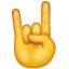 Mano che fa le corna Emoji U+1F918 Mano che fa le corna Emoji U+1F918