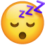 ZZZ Emoji addormentato U+1F634 ZZZ Emoji addormentato U+1F634