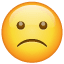 Emoji afflitto U+1F641 Emoji afflitto U+1F641