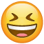 Riso convulso XD Emoji U+1F606