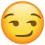 Emoji con sorriso di autocompiacimento U+1F60F
