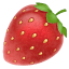 Emoji fragola U+1F353 Emoji fragola U+1F353