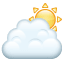 Nuvola con sole Emoji U+26C5 Nuvola con sole Emoji U+26C5