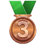Medaglia di bronzo U+1F949 Medaglia di bronzo U+1F949
