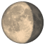 Luna calante U+1F316 Luna calante U+1F316