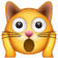 Gatto esaurito Emoji U+1F640 Gatto esaurito Emoji U+1F640