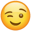 Emoticon ammiccante U+1F609 Emoticon ammiccante U+1F609