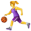 Emoji giocatrice che palleggia U+26F9 Emoji giocatrice che palleggia U+26F9