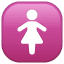 Toilette per signore U+1F6BA Toilette per signore U+1F6BA