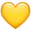 Cuore giallo Emoji U+1F49B